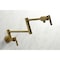 Kingston Brass KS4107ML Wall Mount Pot Filler, Brushed Brass KS4107ML - alternate 2